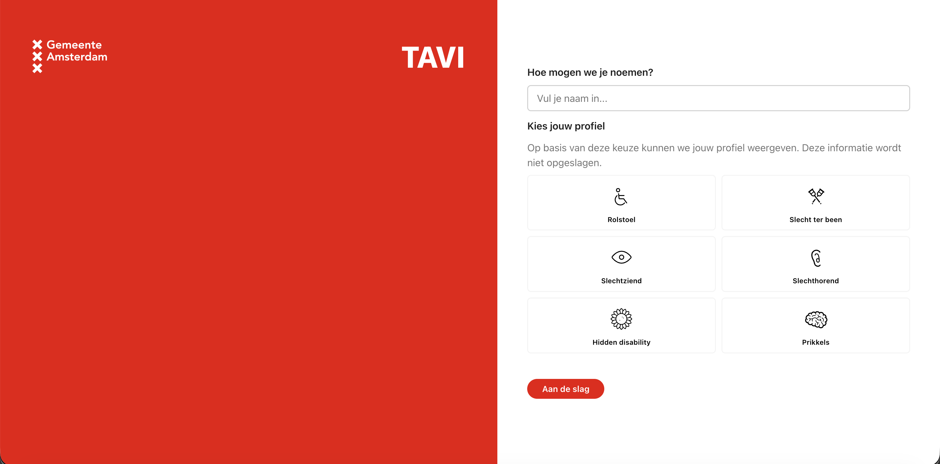 Responsive desktopversie